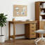 Solid Wood Writing Desk-2133321829