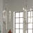 3 - Light Steel Dimmable Chandelier-431669312