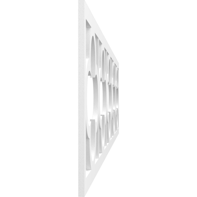 Moulure à panneau Woodall, H 12 po x l 47 po x P 0,38 po, PVC de qualité architecturale