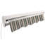 Dakota Fields 395cm W x 300cm D Fabric Multi-Stripe Cover Motorised Retractable Patio Awning