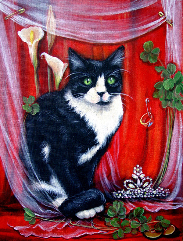 Drapeau de jardin à 2 côtés cat