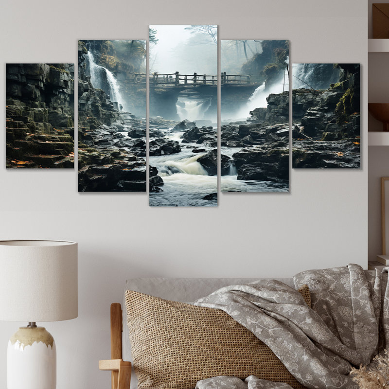 Haileen - impression sur toile de paysages - 5 panneaux