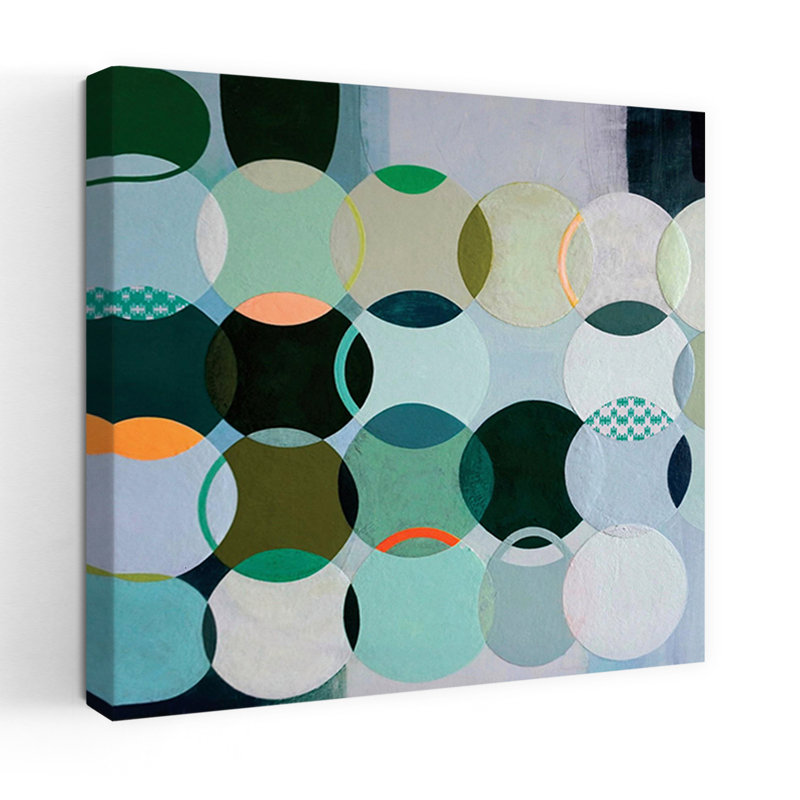 Circles No. 2 Abstract Modern Art, 18" H x 18" W