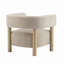 Fauteuil d'appoint rembourré Boucle