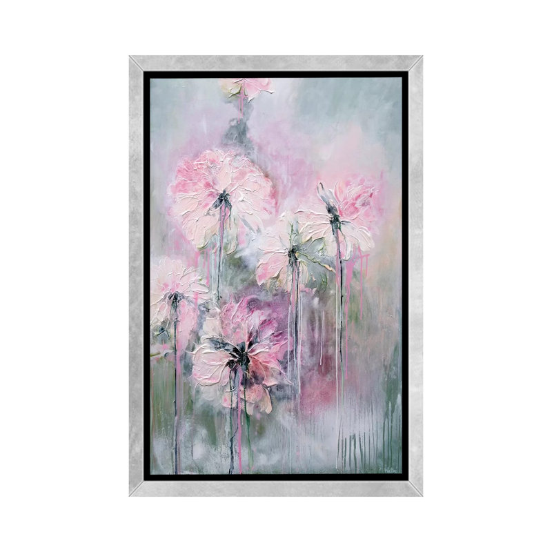 «Gentle Summer Rain», reproduction d'art, H 60 po x l 40po x P 1,5 po, Cadre argenté