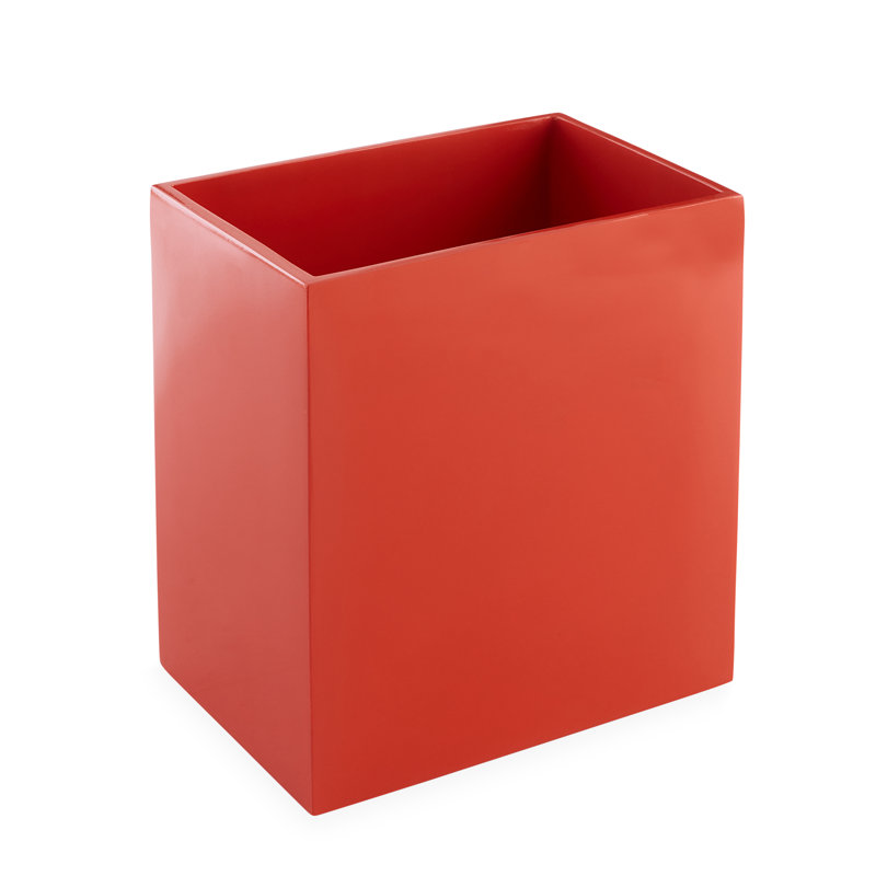 Bath Wastebasket, Orange