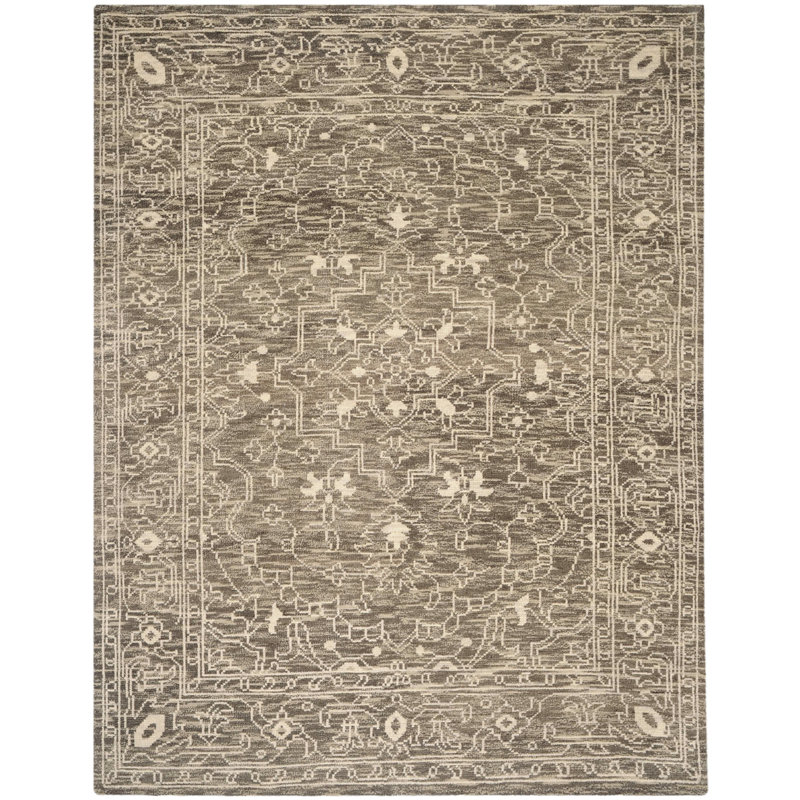 Kenya Brown / Beige Oriental Rug, Rectangle 9' x 12'