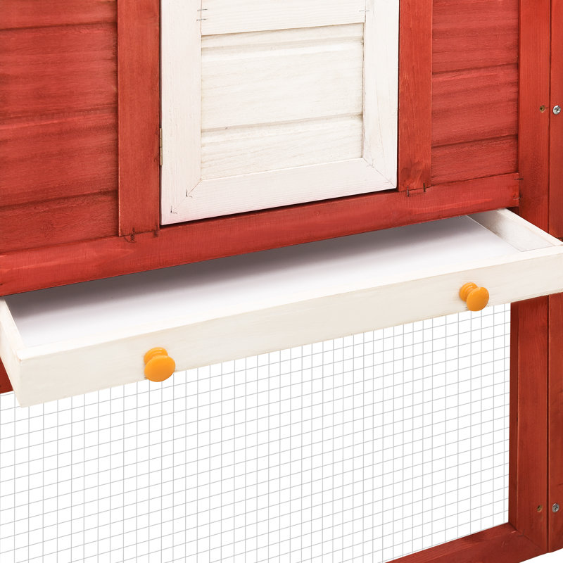 Casiana Rabbit Hutch, Red