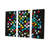 Color Coding Circular Geometry On Black " Color Coding Circular Geometry On Black " 3 - Pieces-93344935
