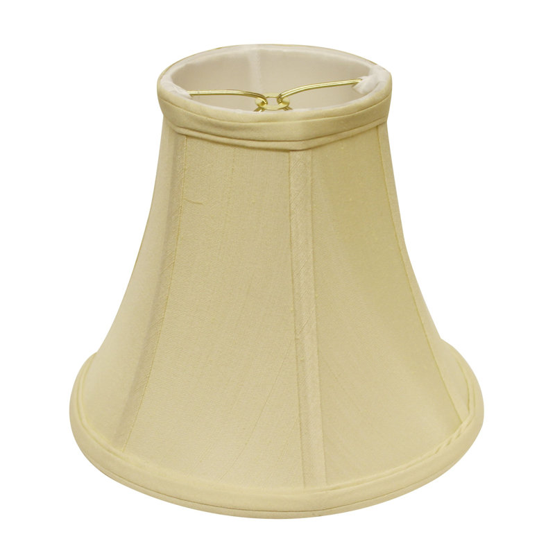 Abat-jour 12 "Premium Monay Shantung Bell, Ivoire ivoire, H 8 po x l 10 po x P 10 po