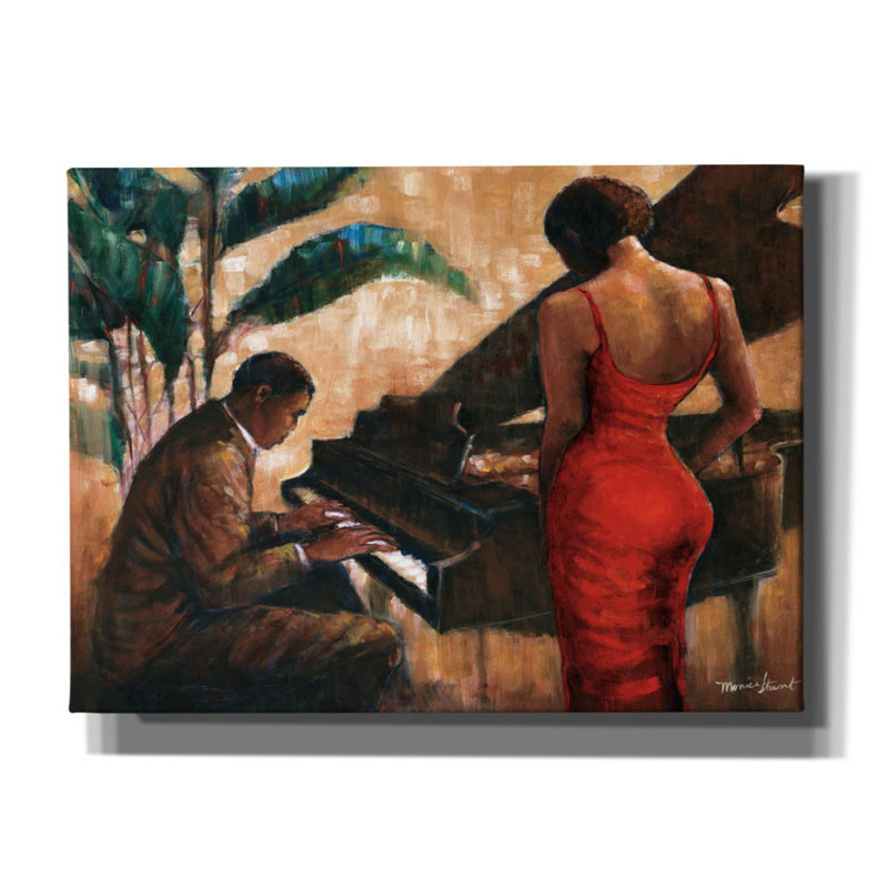 «Enchanting Keys» par Monica Stewart, H 26 po x l 30 po x P 1,5 po