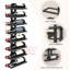 8 Bottle Wine Bottle Rack Black