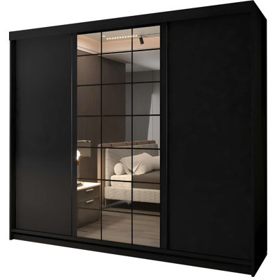 3 Door Manufactured Wood Wardrobe