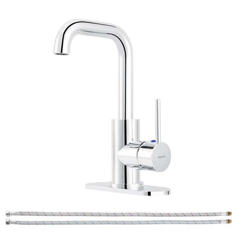 Robinet de salle de bain monocorps et monocommande, Chrome poli