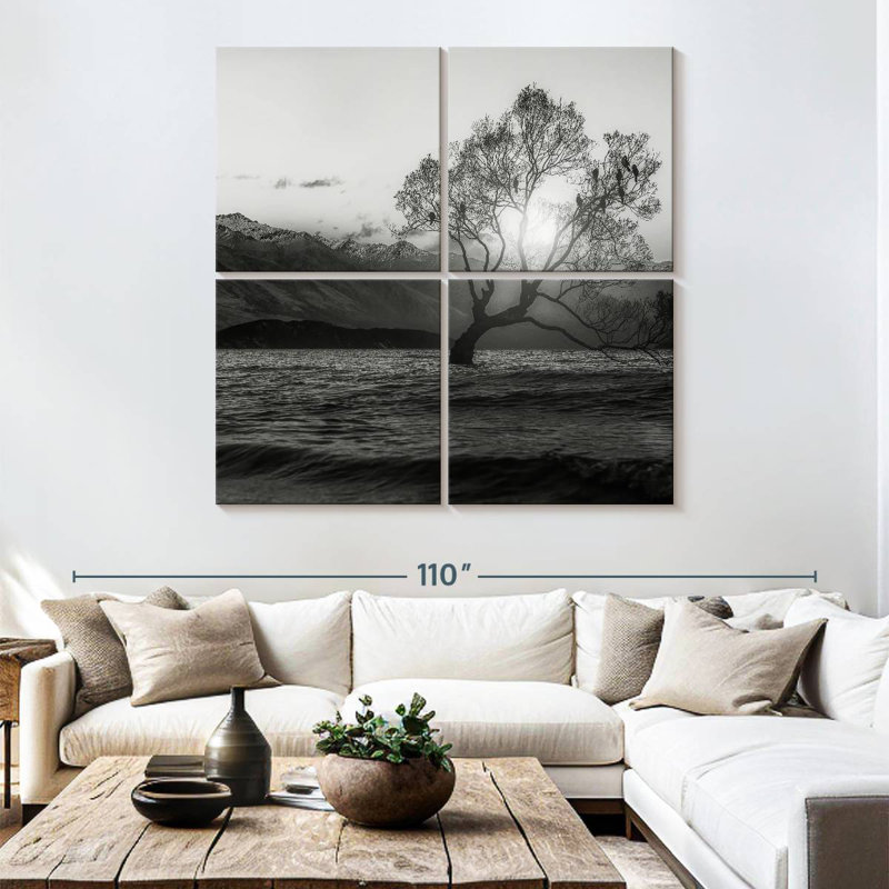 Lac Wanaka, BW, H 74 po x l 74 po