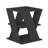 Cateline Geometric Floor Shelf End Table with Storage-280445109