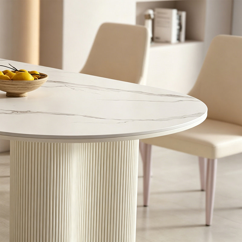 Oval Dining Table, 75cm H x 160cm W x 80cm D