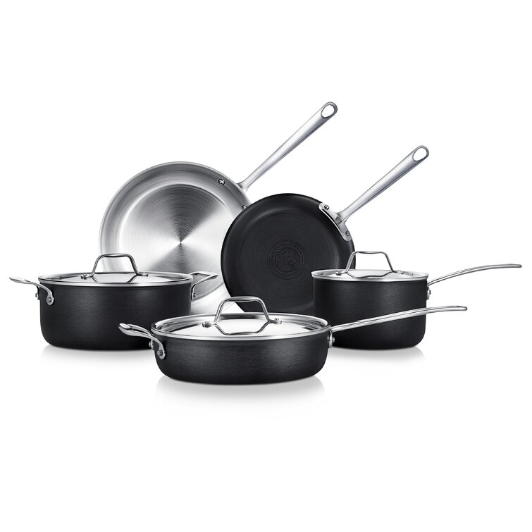 NutriChef 12-Piece Nonstick Kitchen Cookware Set - Professional Hard  Anodized Home Kitchen Ware Pots and Pan Set, Includes Saucepan, Frying  Pans