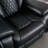 40.6" Wide Modern Diamond Home Theater Recliner With Power Button And USB (Set of 3)-1869131968