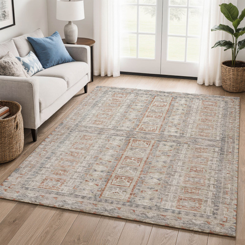 Premium Machine Washable Mayfield Striped Rug, 3' x 5', Beige
