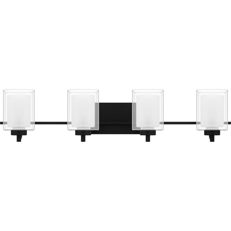 Breault 4 - Light Dimmable Vanity Light, Matte Black
