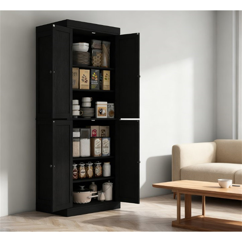 Armoire de cuisine de style nordique, Noir