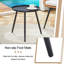 Ensemble de conversation pour 2 personnes avec chaises pivotantes en rotin et table basse ronde