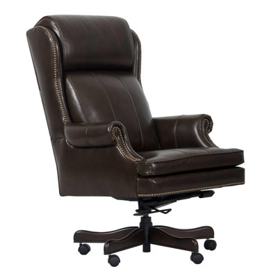 Edelie Genuine Leather Executive Chair