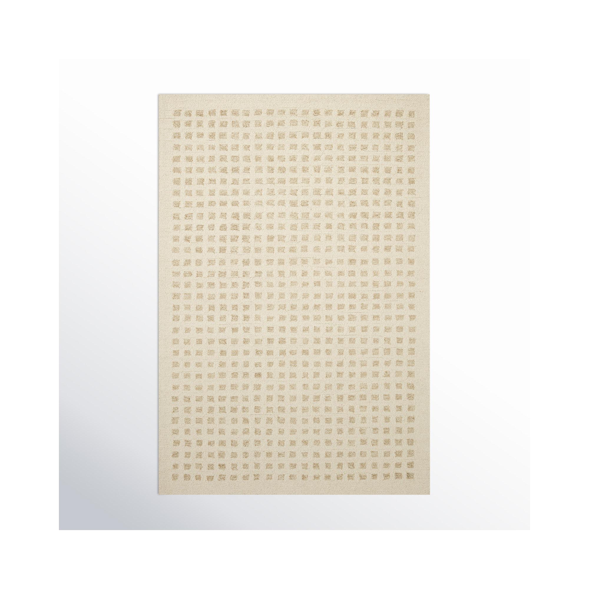 Chris Loves Julia x Loloi Polly Handmade Ivory/Natural Rug, Rectangle 9'3" x 13'