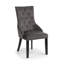 Robinson 48cm H Tufted Velvet Upholstered Side Chair in Grey