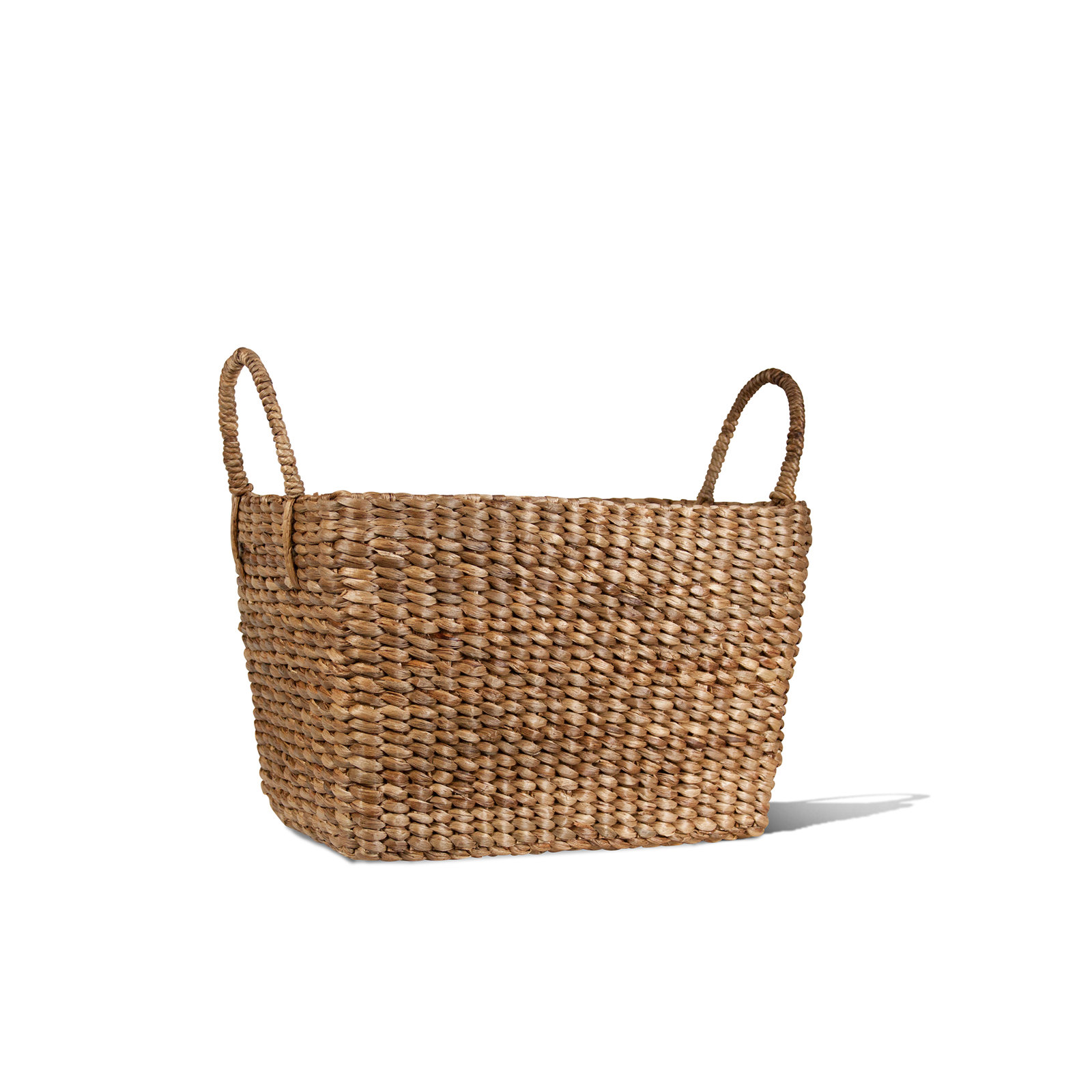 Bollington Handmade Coastal Wicker Decorative Basket 1, 7.5" H x 13" W x 8" D