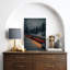 «Winter Mountain Train Night Scene Landscape Wall Decor», reproduction d'art sur toile encadrée.-775194705-775194707