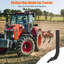 Boîte à pales pour tracteur, 18 pouces pour tiges de pales, 4 pales pour dents de pales pour remplacement, creusement, labour
