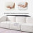 3-seat Modular  Sofa In Textured Chenille With Decorative Wood-metal Armrests And Multi-functional Ottoman-279221806