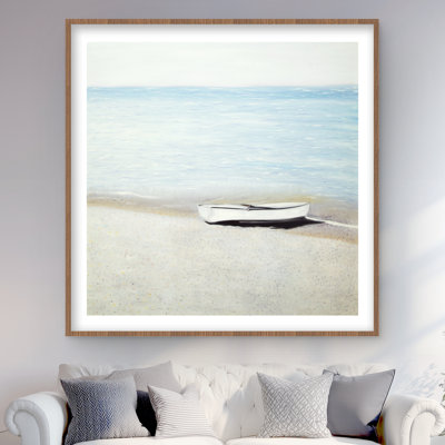 Le long de la mer - décor de salle de bain bleu avec motif mat
