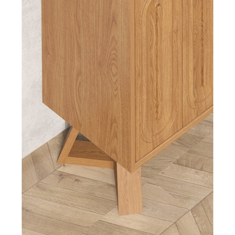 Buffet décoratif en bois massif Jossalyn