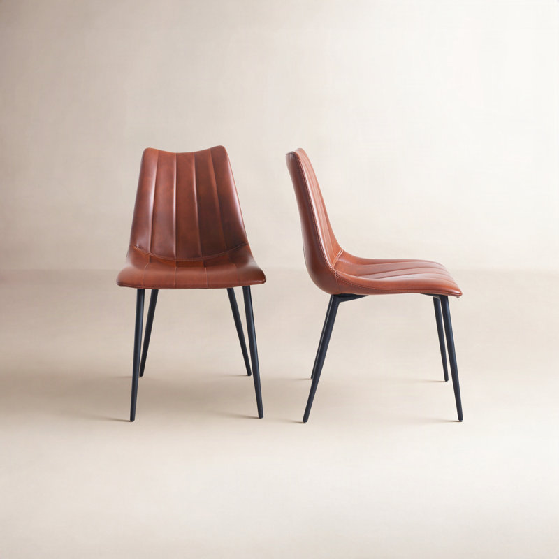 Finnigan Upholstered Dining Chair, Brown