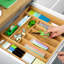 Rangement de tiroir ajustable pour couverts et ustensiles de cuisine-89402899