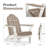 Rakesh HDPE Folding Adirondack Chair-2092843275