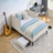 Yorvessa Modern Upholstered Velvet Platform Sofa Bed with 2 Storage Drawers, Reinforced Wood Structure for Bedroom & Living Room-129598167