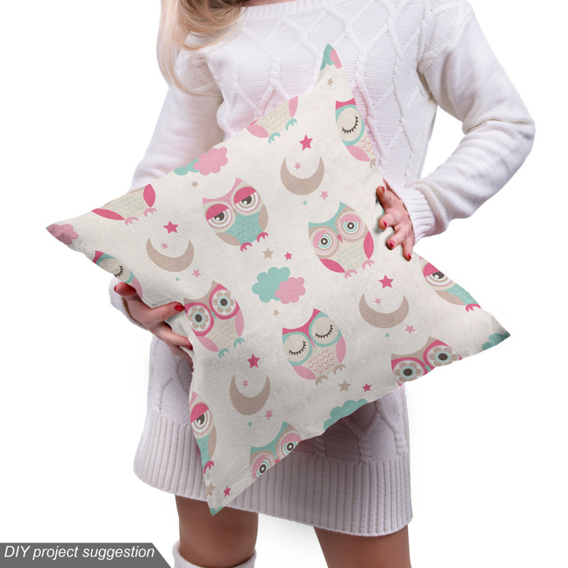 Tissu owls, l 58 po x L 108 po