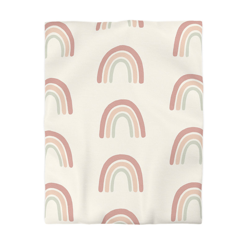 Microfiber Duvet Cover Boho Style, Design 89, Cream, Twin Duvet Cover