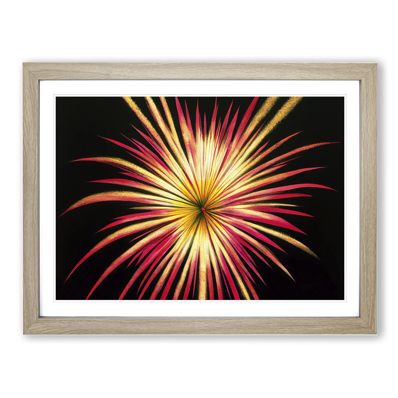 Glowing Fireworks - Framed Print