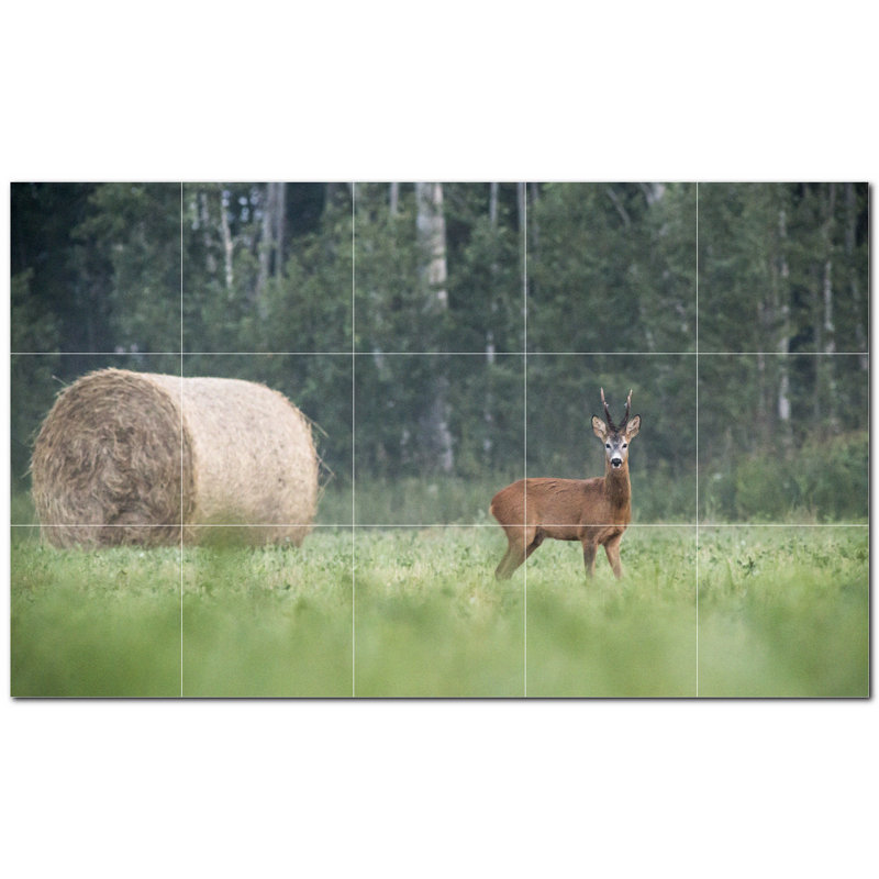 12'' x 12'' Satin Ceramic Decorative Mural