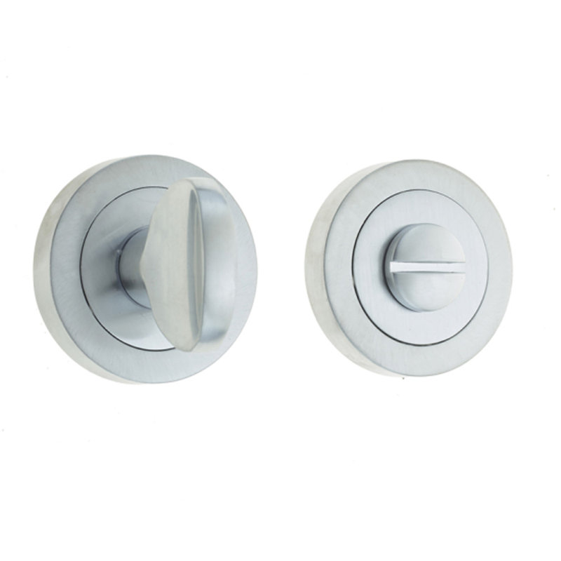 Turn and Release Door Accessory, Satin Chrome