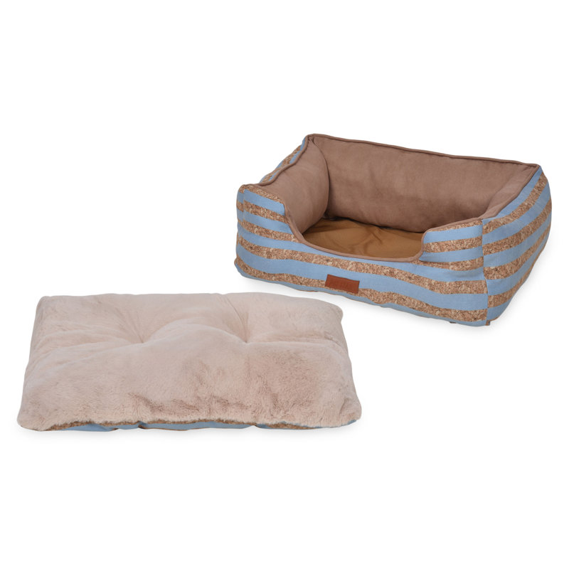 Kathleen Striped Pet Bed, 18cm H x 47cm W x 41cm D