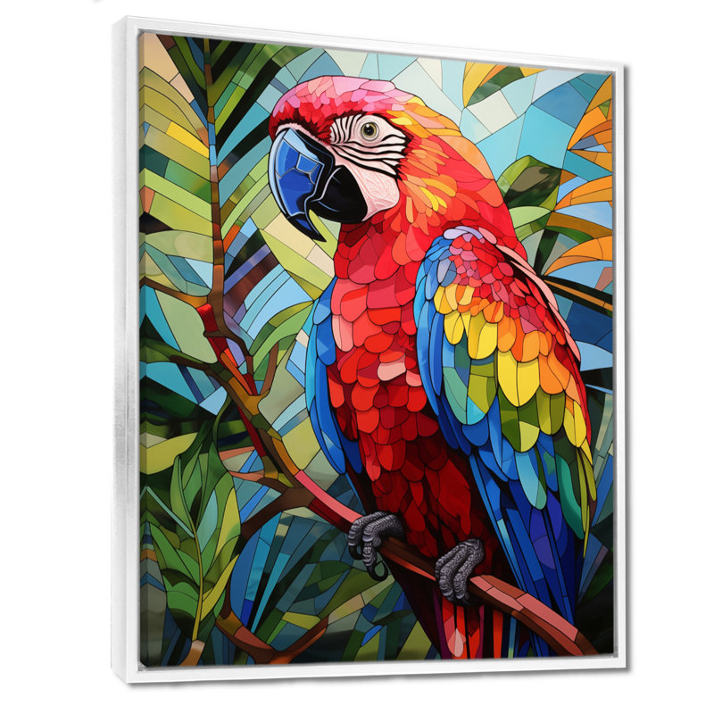 Tallahassee - Parrot Wall Decor, Black Picture Framed, 44" H x 34" W