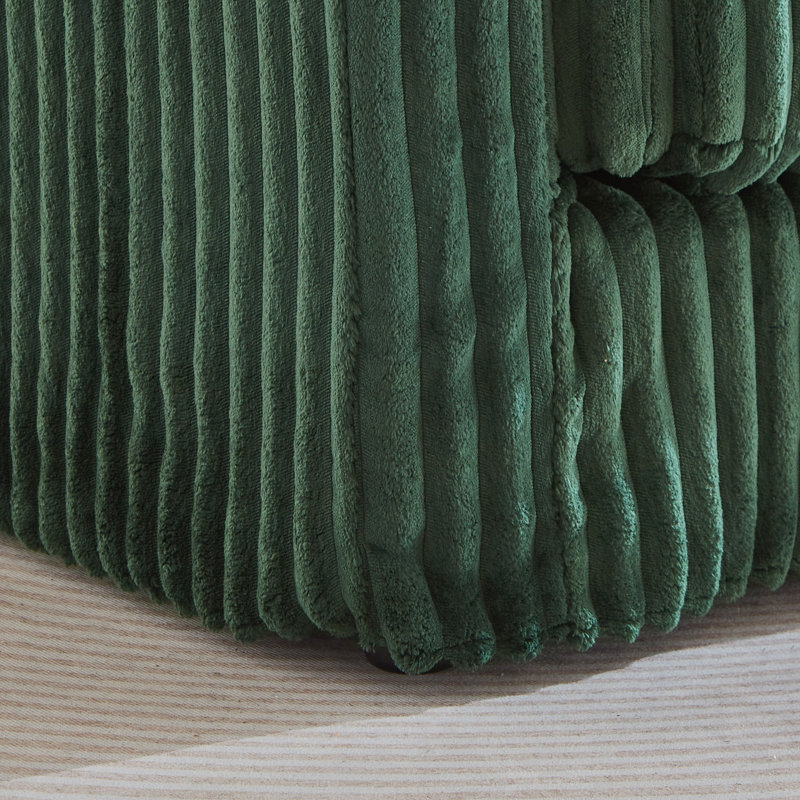 Canapé 74 po en velours côtelé 74 po Cloud, fauteuils confortables, canapé 2 places pour le salon, la chambre à coucher et les petits espaces