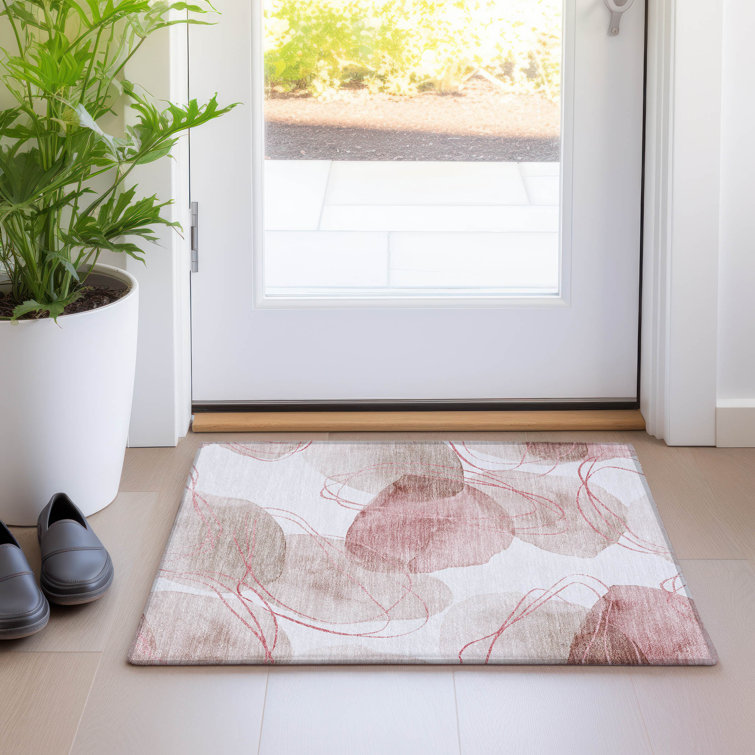 Kinslee Washable Abstract Indoor / Outdoor Rug