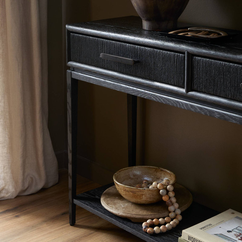 ROSENELL 78'' W Console Table, Black